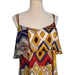 Billabong Aztec print mini dress size large